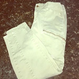 WHBM Cropped skinny cargo pants