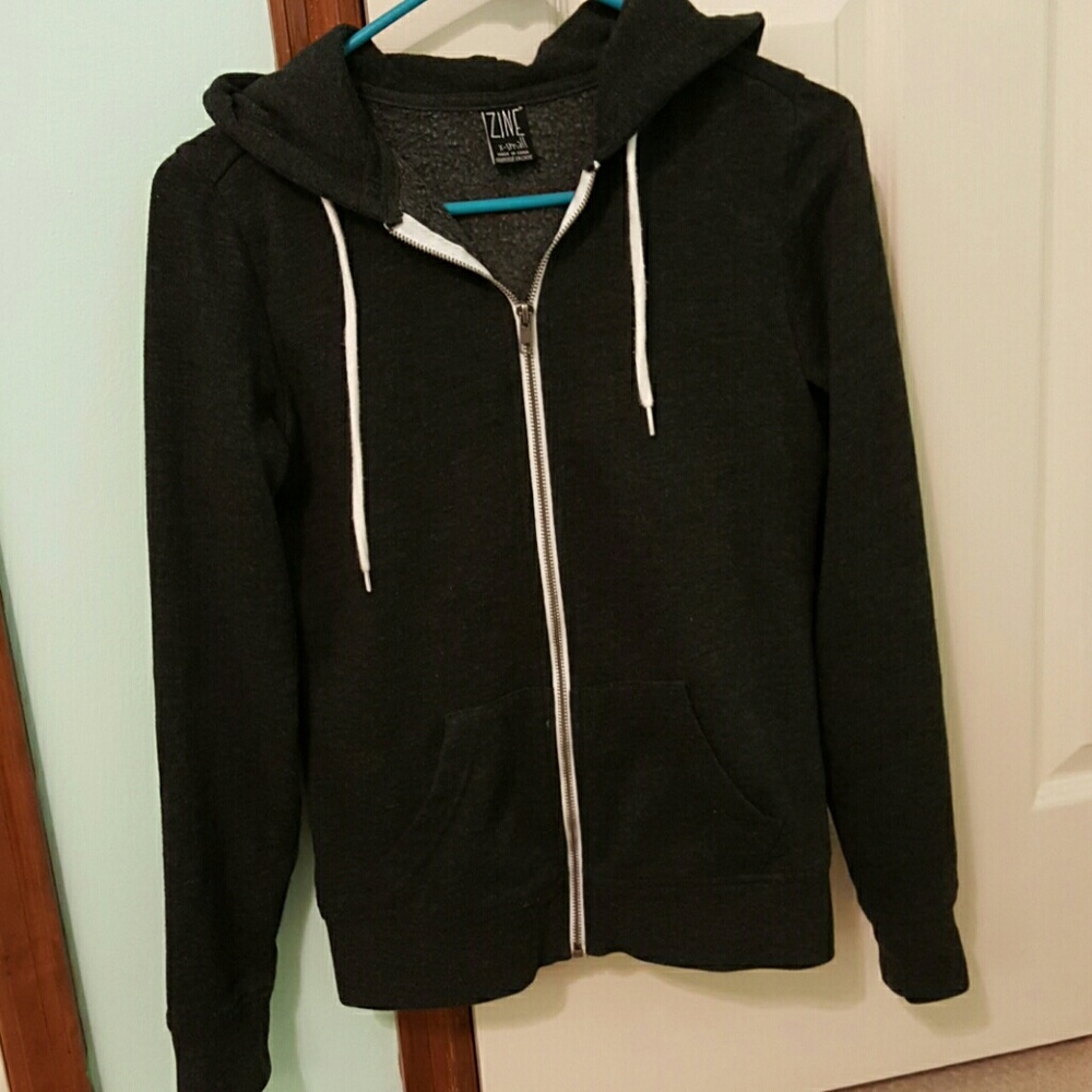 Zine charcoal gray hoodie