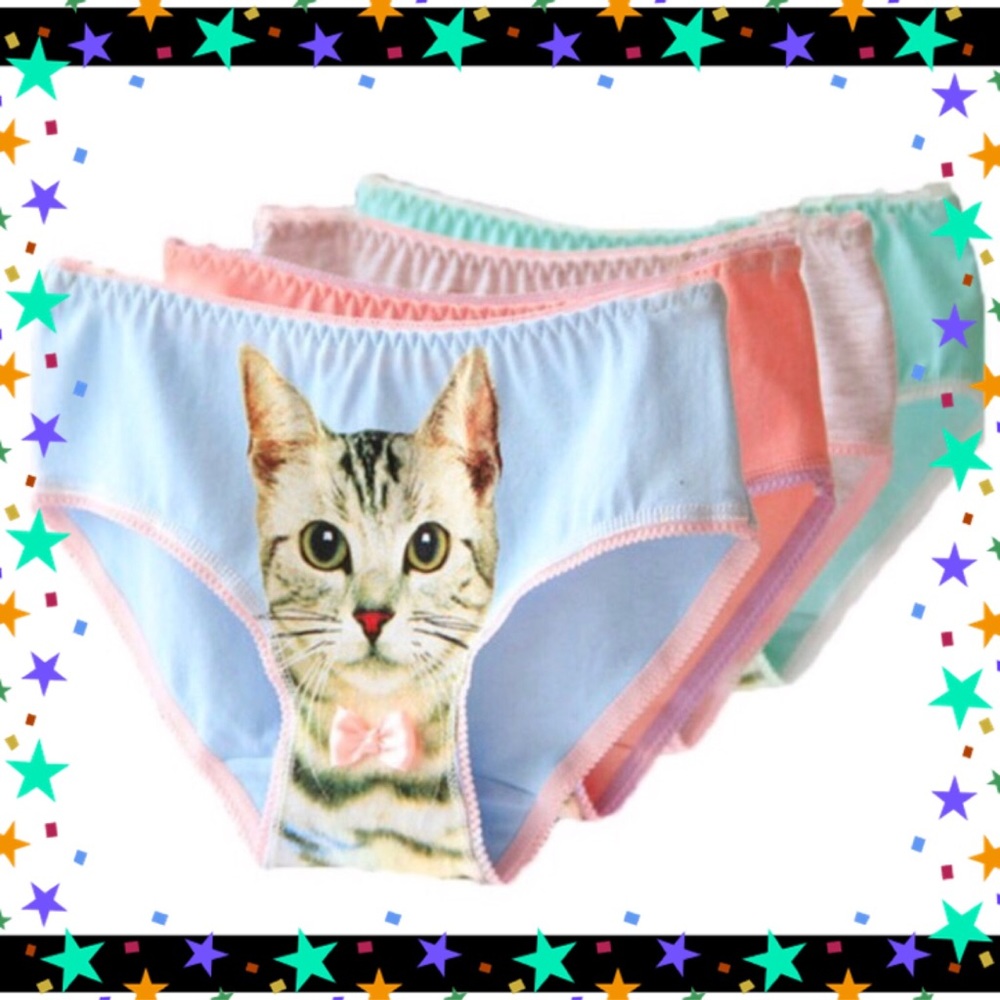 🎈😻BNWT Kitty Cat Panties - Assorted Colors😻