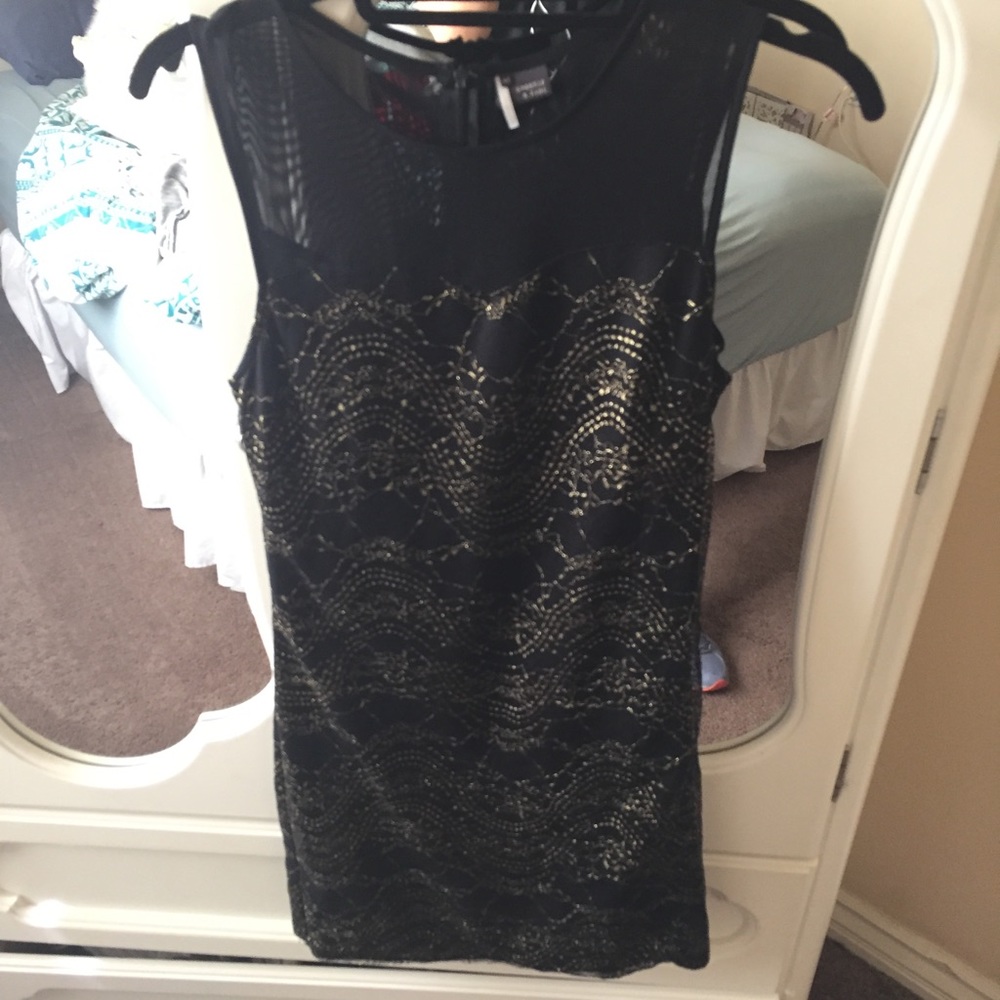 Black sparkle dress urban outfitters Size M