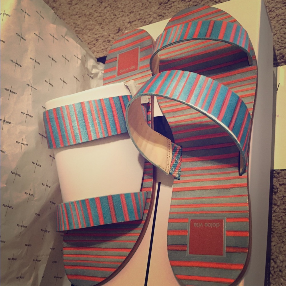Dolce Vita Blue Leather JAZ Sandal