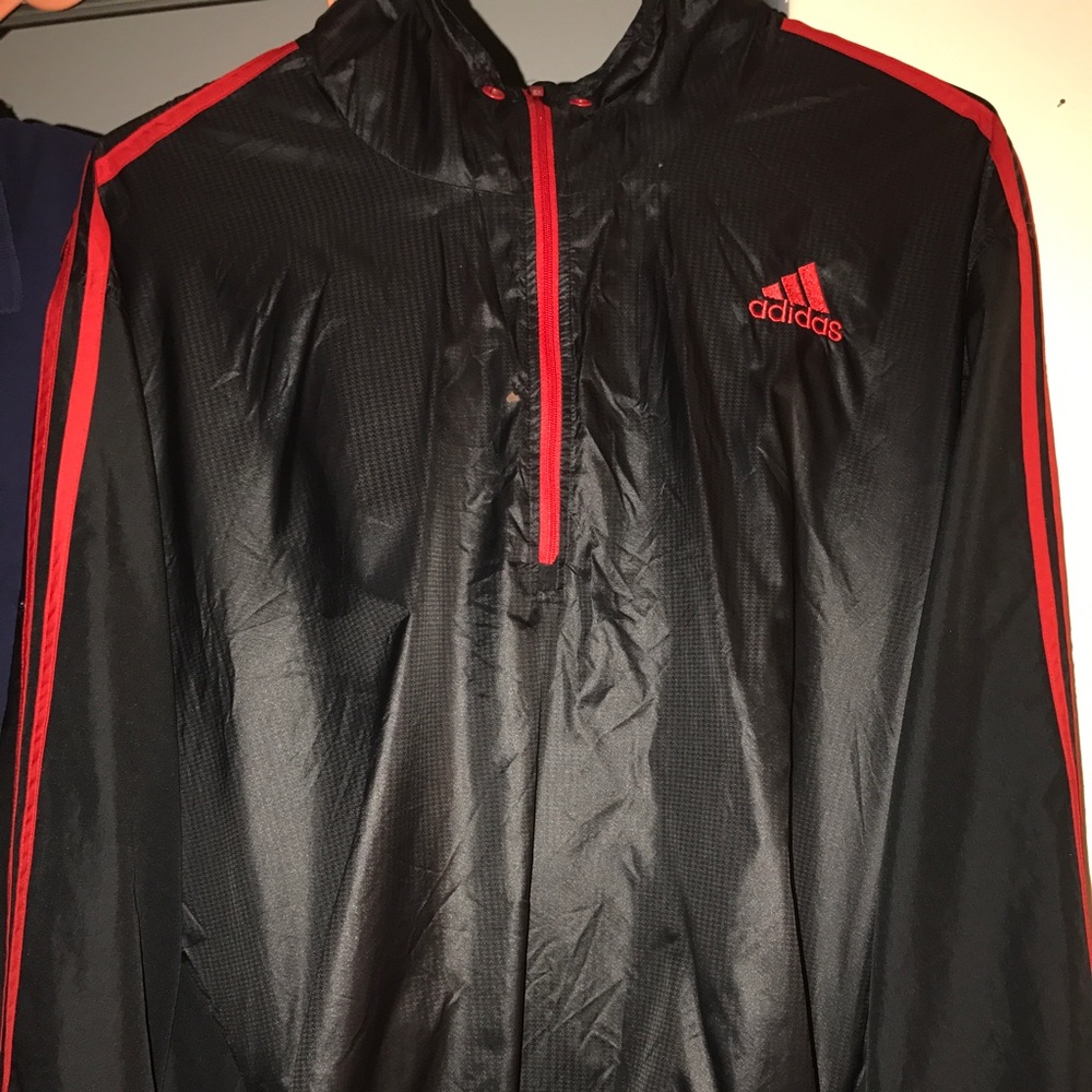 Adidas Windbreaker (black&red)