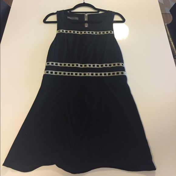 Erin Kleinberg Black Dress w/ Jewel Cutouts - Picture 1 of 4