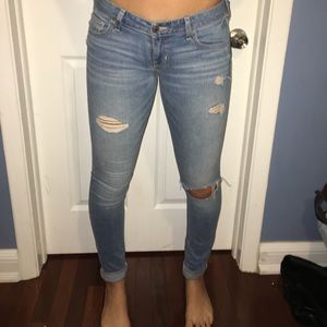 Hollister ripped jeans!