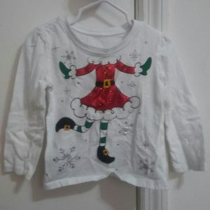 Toddler Girl's Christmas long sleeve shirt