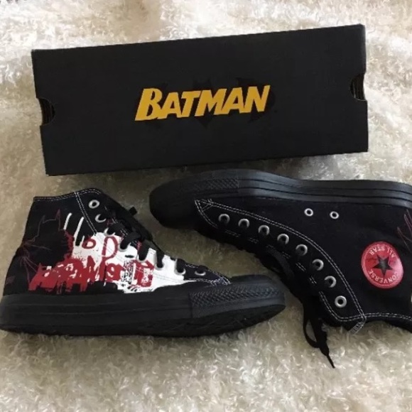 New W/ Box Batman Converse All Star High Tops - Picture 1 of 5