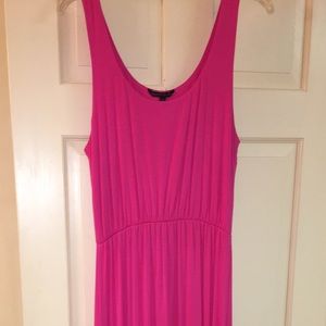 Pink Hi-lo maxi dress