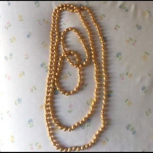 18kt Gold Plated Necklace & Bracelet Set