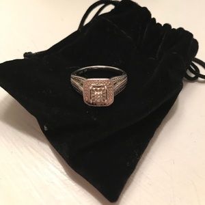 Kay Jewelers : White Sapphire Flaked Ring