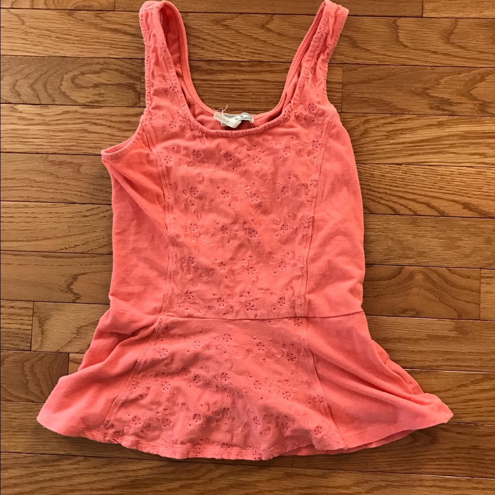 Peplum top tank top