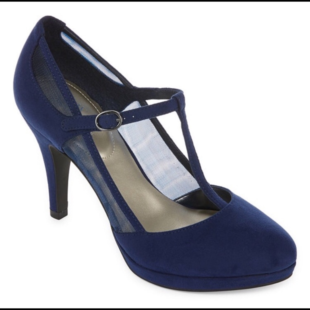 Worthington Holly Mary Jane Navy Pumps