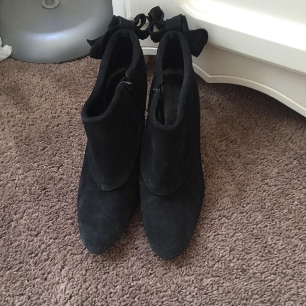 Rampage Heeled Booties Bow Back Size 6