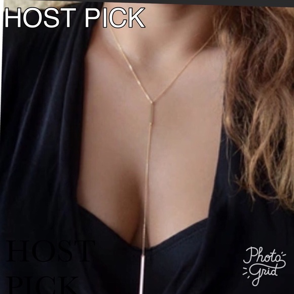 Jewelry - NWT stainless steel bar necklace