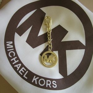 BOGO MK Michael Kors Mini Purse Charm 18k GP NWOT