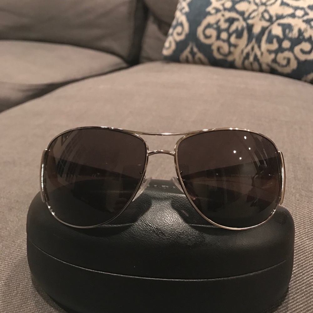 Chrome black Prada sunglasses