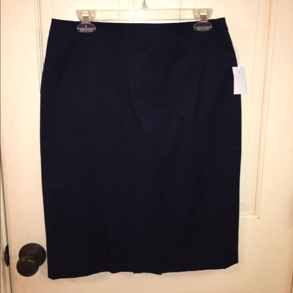 NWT JCrew navy pencil skirt