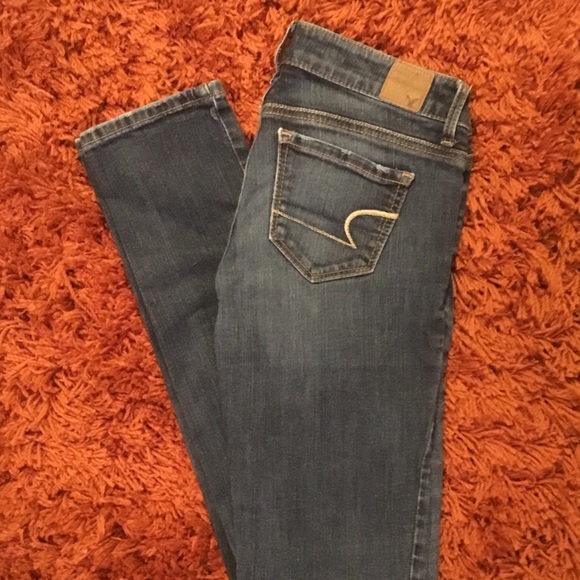 American Eagle Skinny Stretch Jeans, sz0 - Picture 2 of 3