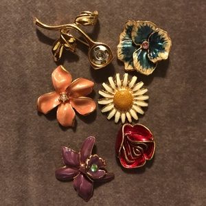 Joan Rivers Interchangeable Flower Brooch