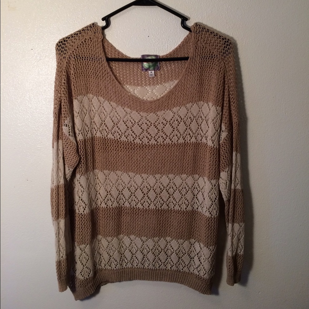 Tan & Brown Sweater