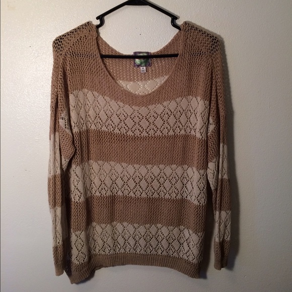Tan & Brown Sweater - Picture 1 of 2