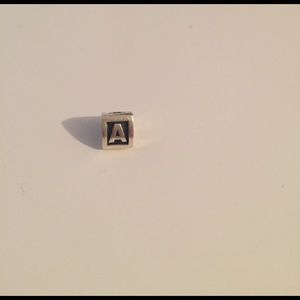 Letter A pandora charm