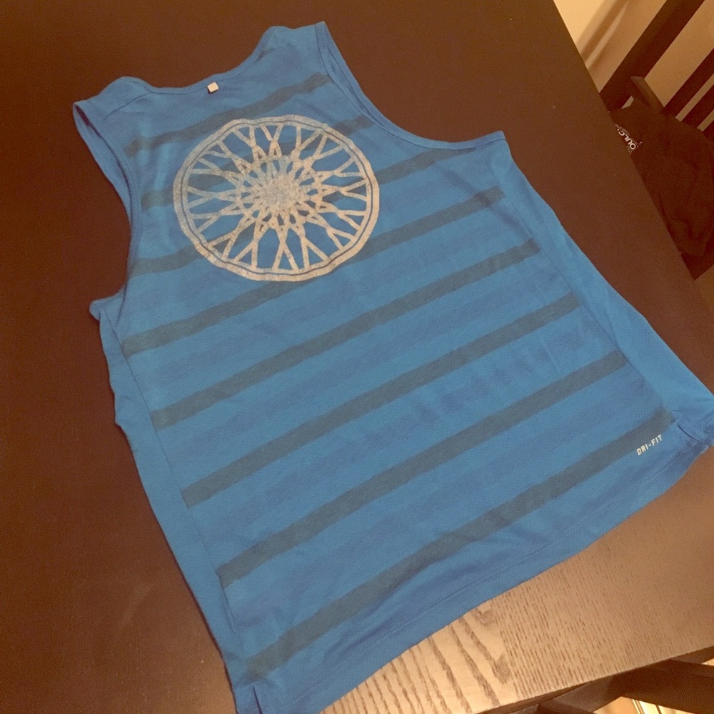 SOULCYCLExNIKE Wheel logo muscle tank top - Large