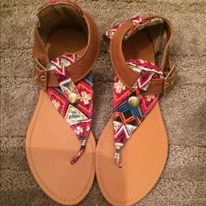 Printed Galdiator sandals