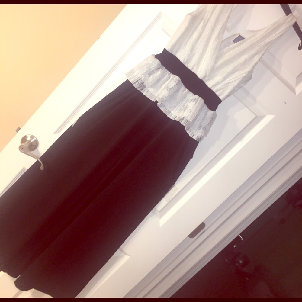 Black and white jumpsuit