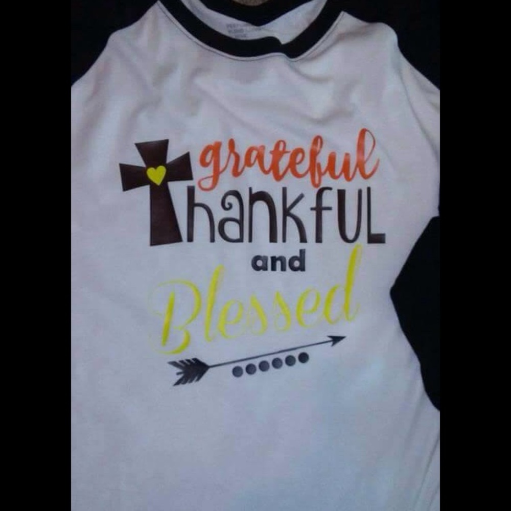 Grateful & blessed raglan