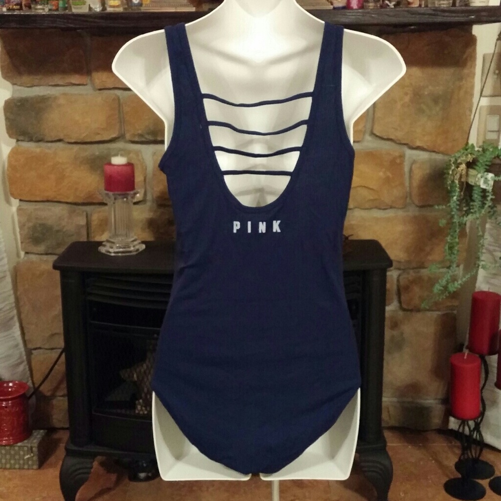 VICTORIA'S SECRET (PINK) STRAPPED BODY SUIT