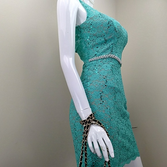 ⚡FLASHSALE⚡⚡City Studio Teal Classy Dress - Picture 4 of 8