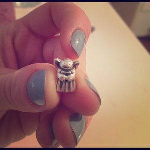 Silver guardian angle pandora charm