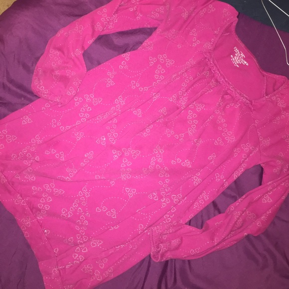 Girls size XL pink Tunic top w sparkle design - Picture 1 of 1