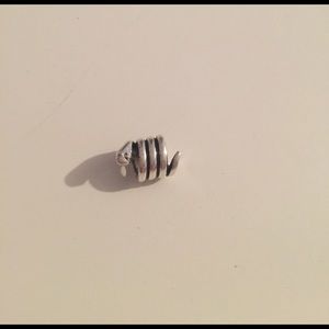 Silver snake pandora charm