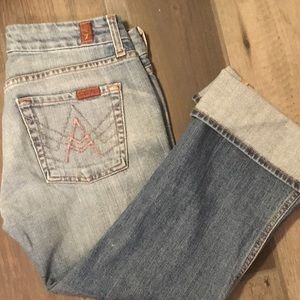 7 for All Mankind Cropped Jeans W26