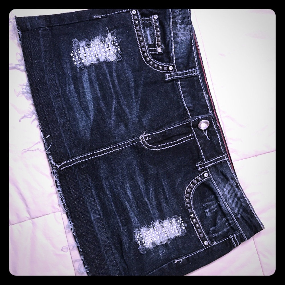 🔷Short Denim Skirt