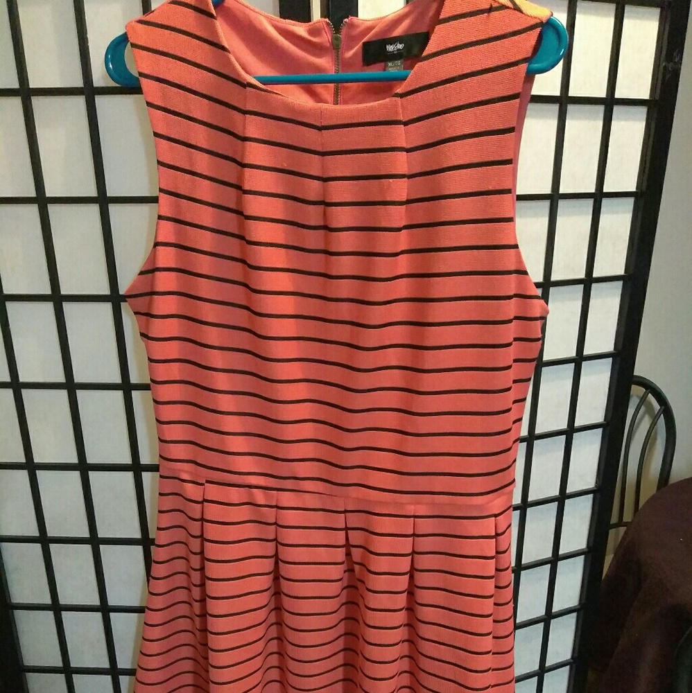 Spring time Mid length flare skater style dress