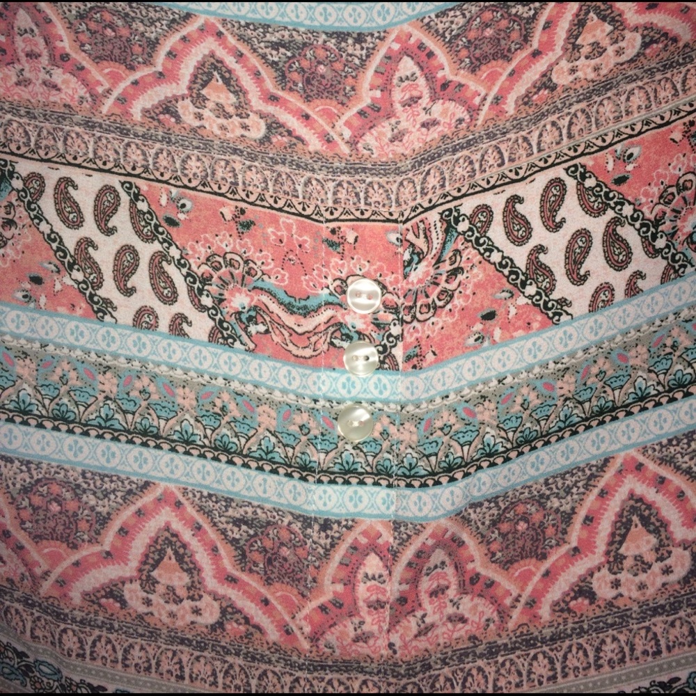 Pink patterned blouse - Picture 4 of 4