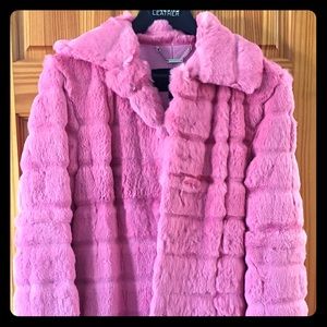 Mid length fur coat