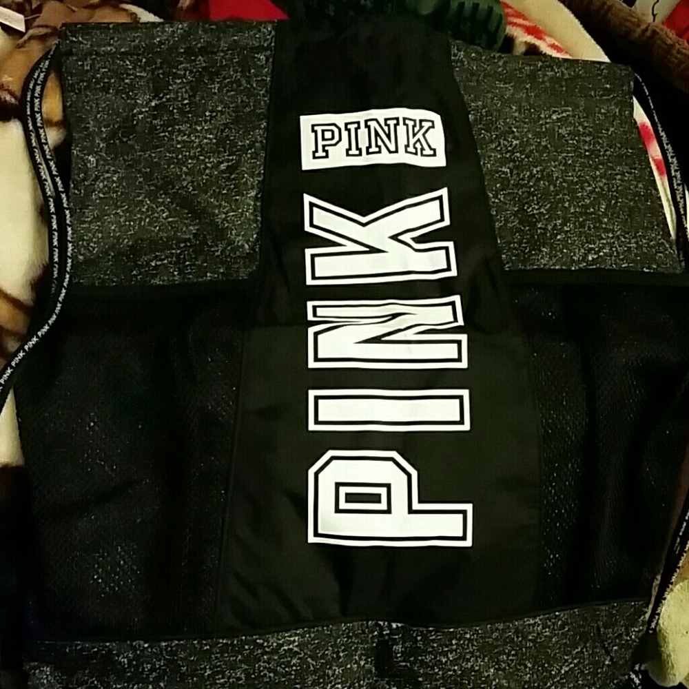 SOLD....Pink drawstring bag