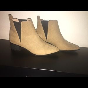 Tan booties