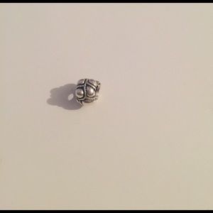 Silver bubble pandora charm