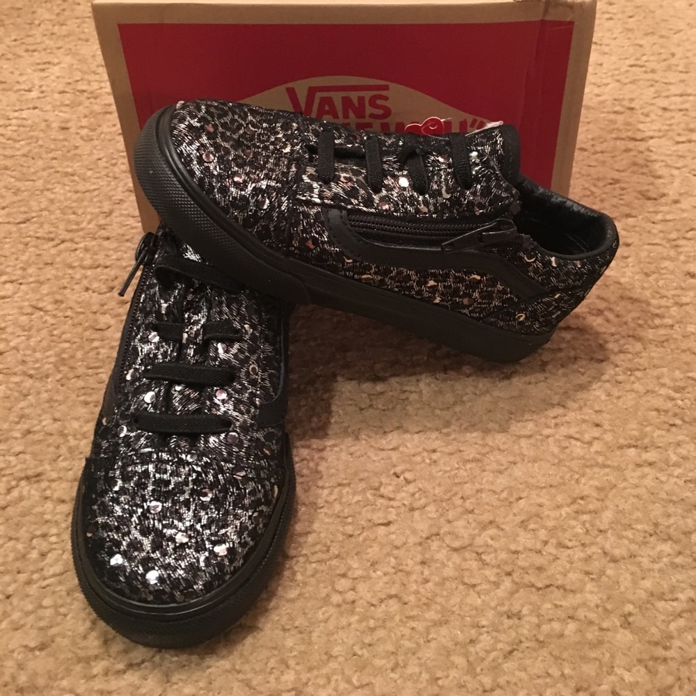 Metallic Leopard Old Skool Zip Vans