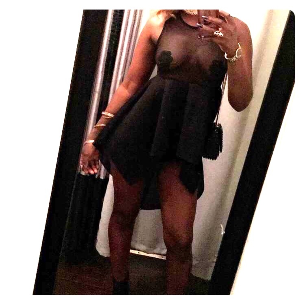 Mesh Short Ruffle Dress