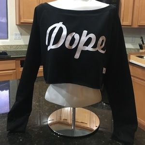 DOPE crop sweater (One Size Fits All)