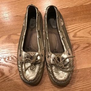 Metallic Sperry Boat Shoes