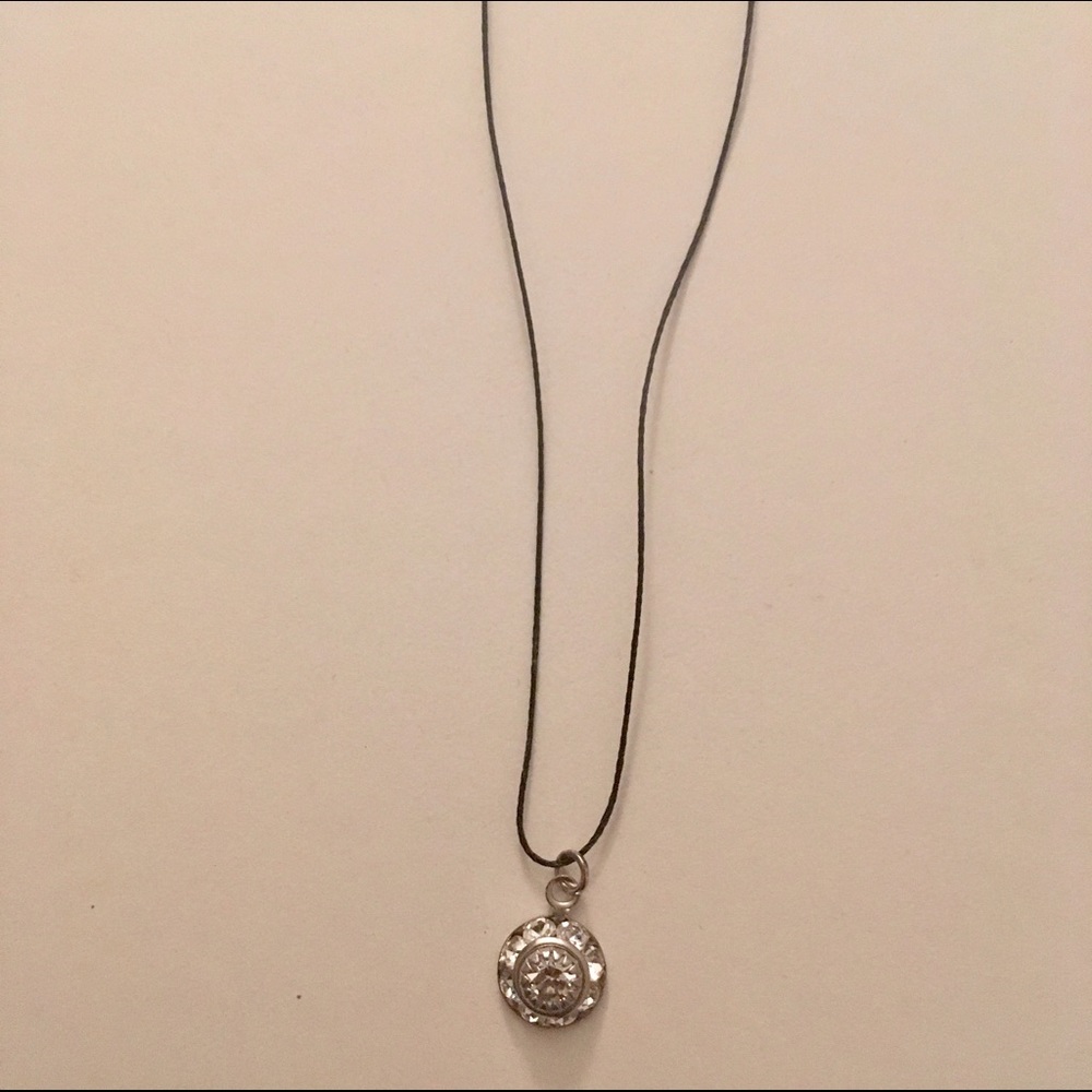 Thread Necklace Rhinestone Crystal