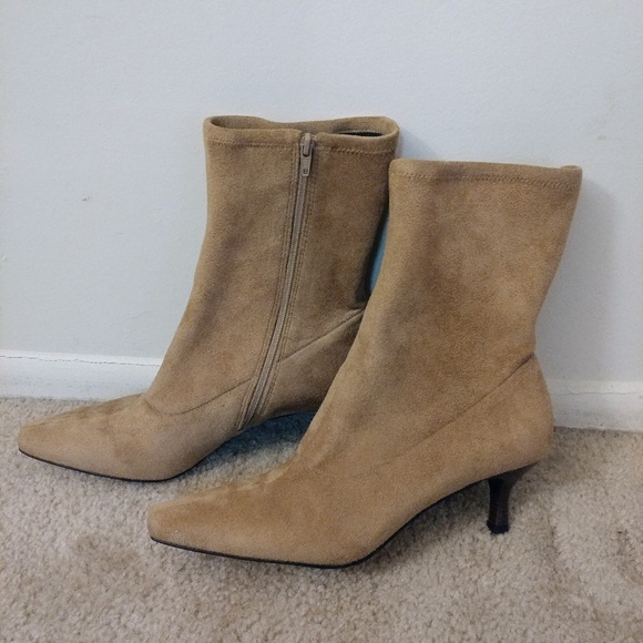 Talbots Shoes - Suede Low Heel Ankle Boots
