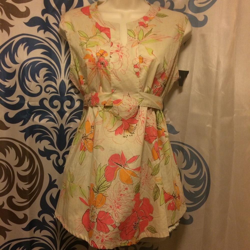 ❤️Maternity Tropical Print Tunic Top