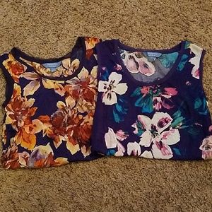 Set of 2 Simply Vera Wang Sleeveless High/Low Tops